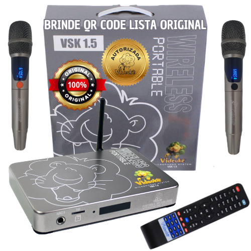 Aparelho de Videokê VSK 1.5 com 11.999 Canções
