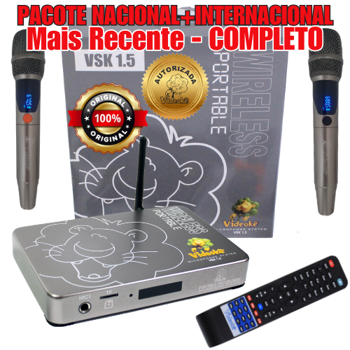 Aparelho de Videokê VSK 1.5 com 13.199 Canções